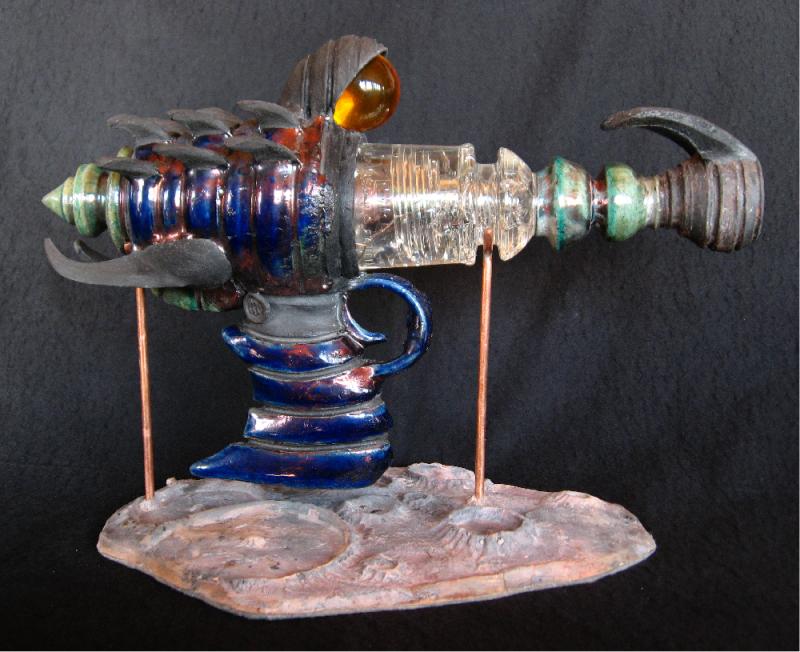 barlow blaster raku ray gun steampunk raygun