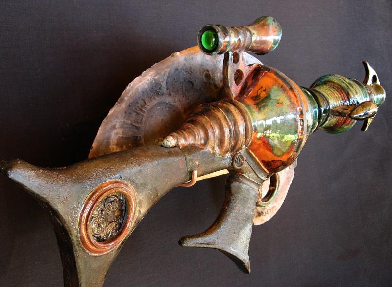 cavorite cannon raku ray gun steampunk raygun