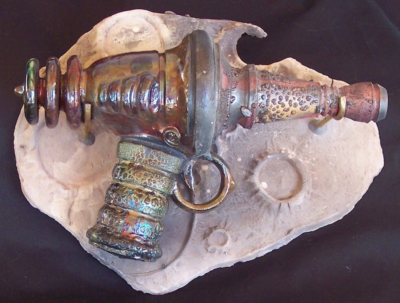 hamilton deatomizing ray raku ray gun steampunk raygun