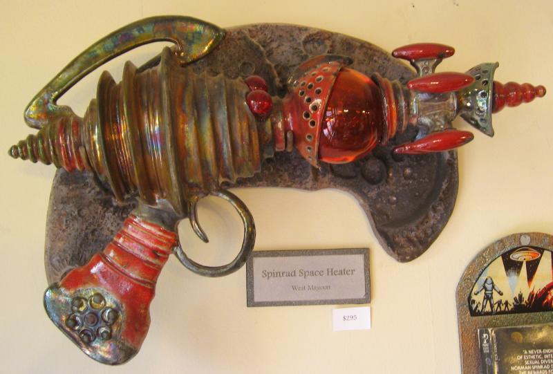 Spinrad Space Heater Raku Ray Gun West Magoon