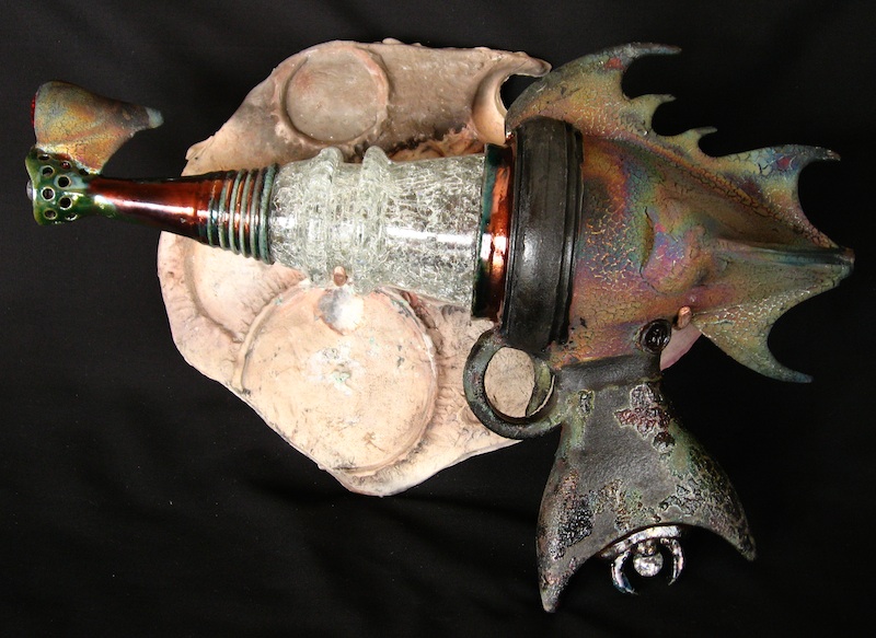 harrisaurian raku ray gun steampunk raygun