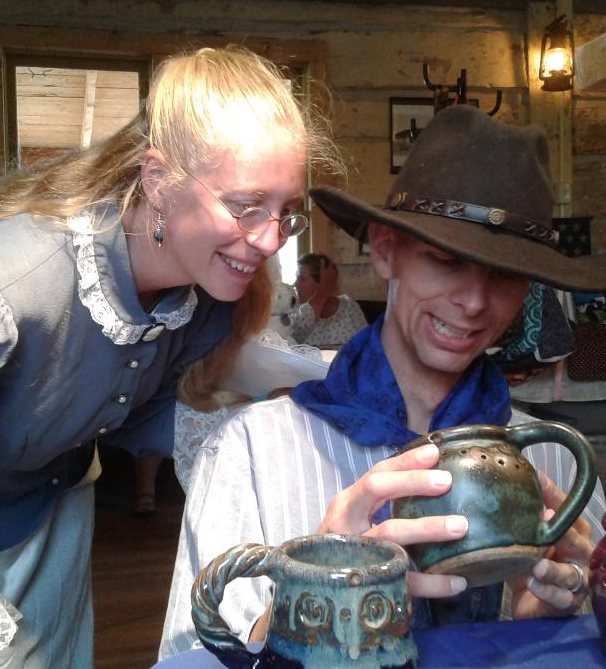 john and brittany puzzled puzzle mug muddy mountain pottery