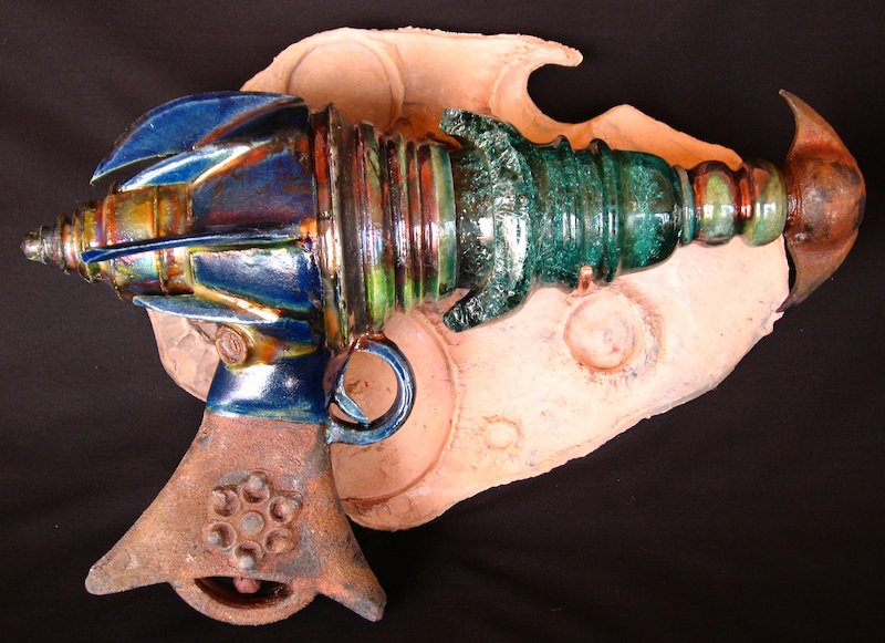 lensman delameter raku ray gun steampunk raygun