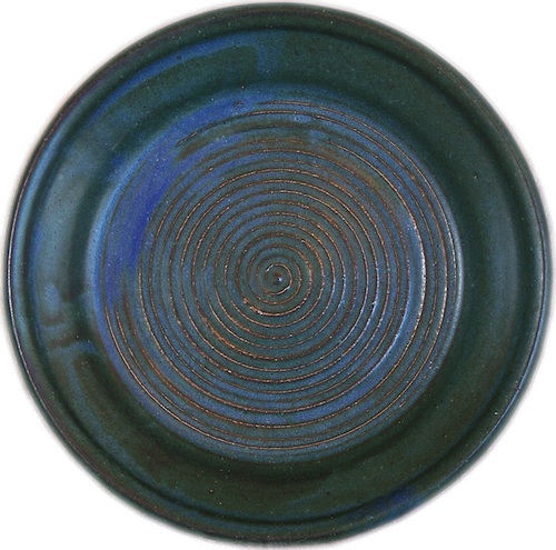 reitz green matte glaze handmade stoneware pottery