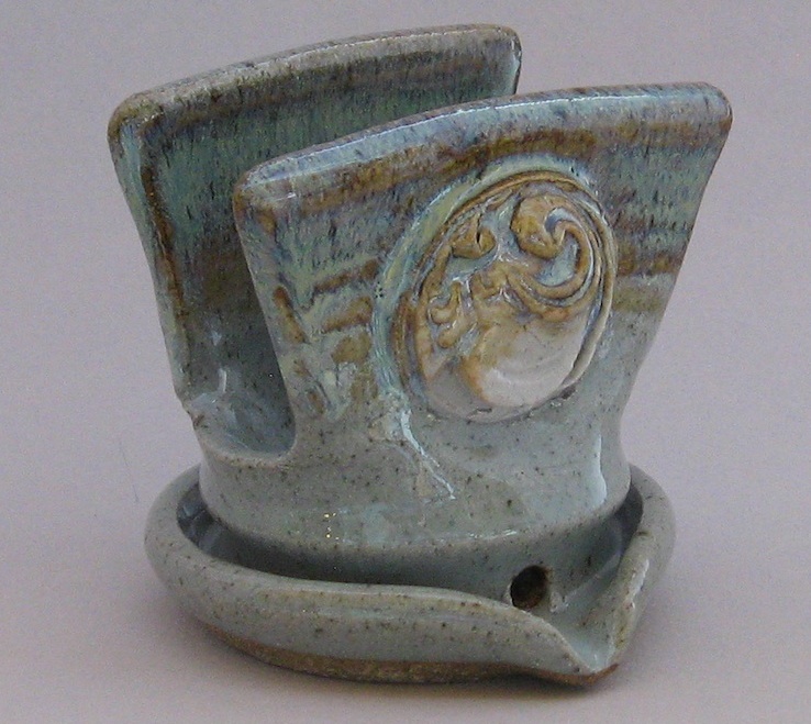 blue and grey glaze stoneware